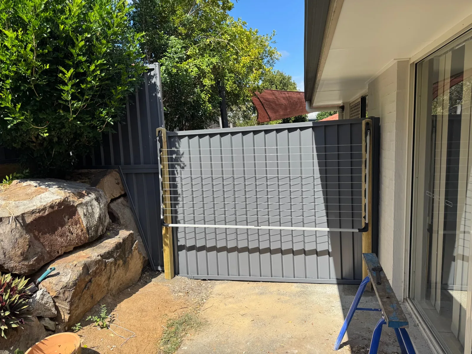 Colorbond pedestrian access gate installed in Wynnum West, QLD